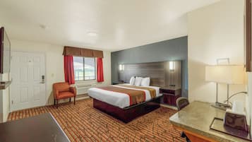 Standard Room, 1 King Bed, Non Smoking | Desk, iron/ironing board, free WiFi, bed sheets