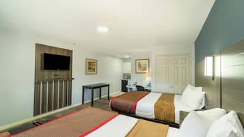 Standardrum - 2 queensize-sängar - icke-rökare | Skrivbord, strykjärn/strykbräda, gratis wi-fi och sängkläder