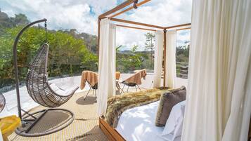 Comfort huisje | Luxe beddengoed, een minibar, gratis wifi, beddengoed