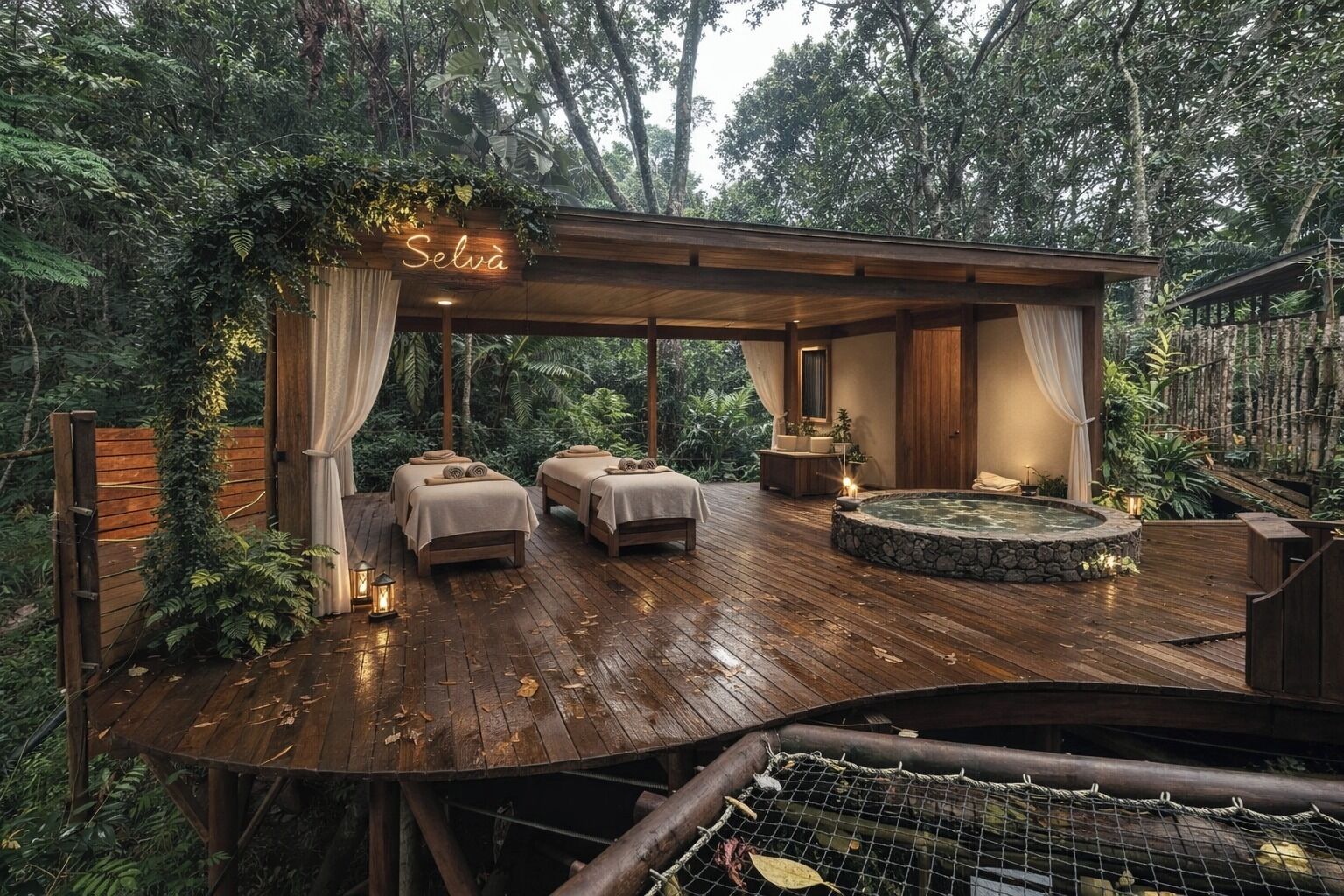 Cabin tiện nghi đơn giản, 1 giường cỡ queen, bồn tắm, quang cảnh núi | Bộ đồ giường cao cấp, minibar, truy cập Internet không dây miễn phí 