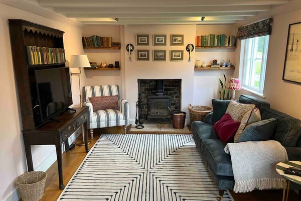 Sitting Room with Log Fire