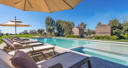 Boho Modern Farmhouse Estate Sonoma Pool Spa Bocce