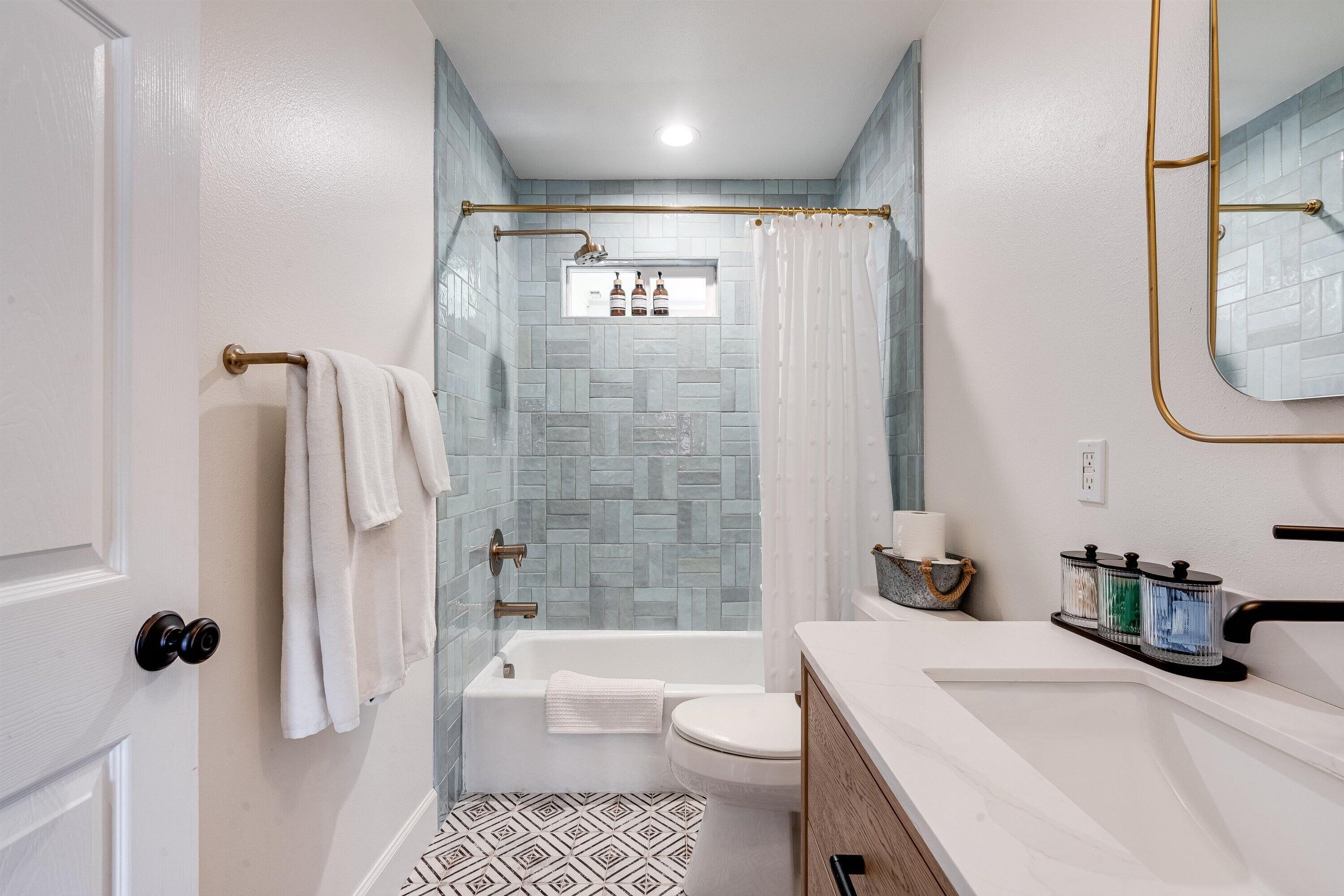 Bath off living room