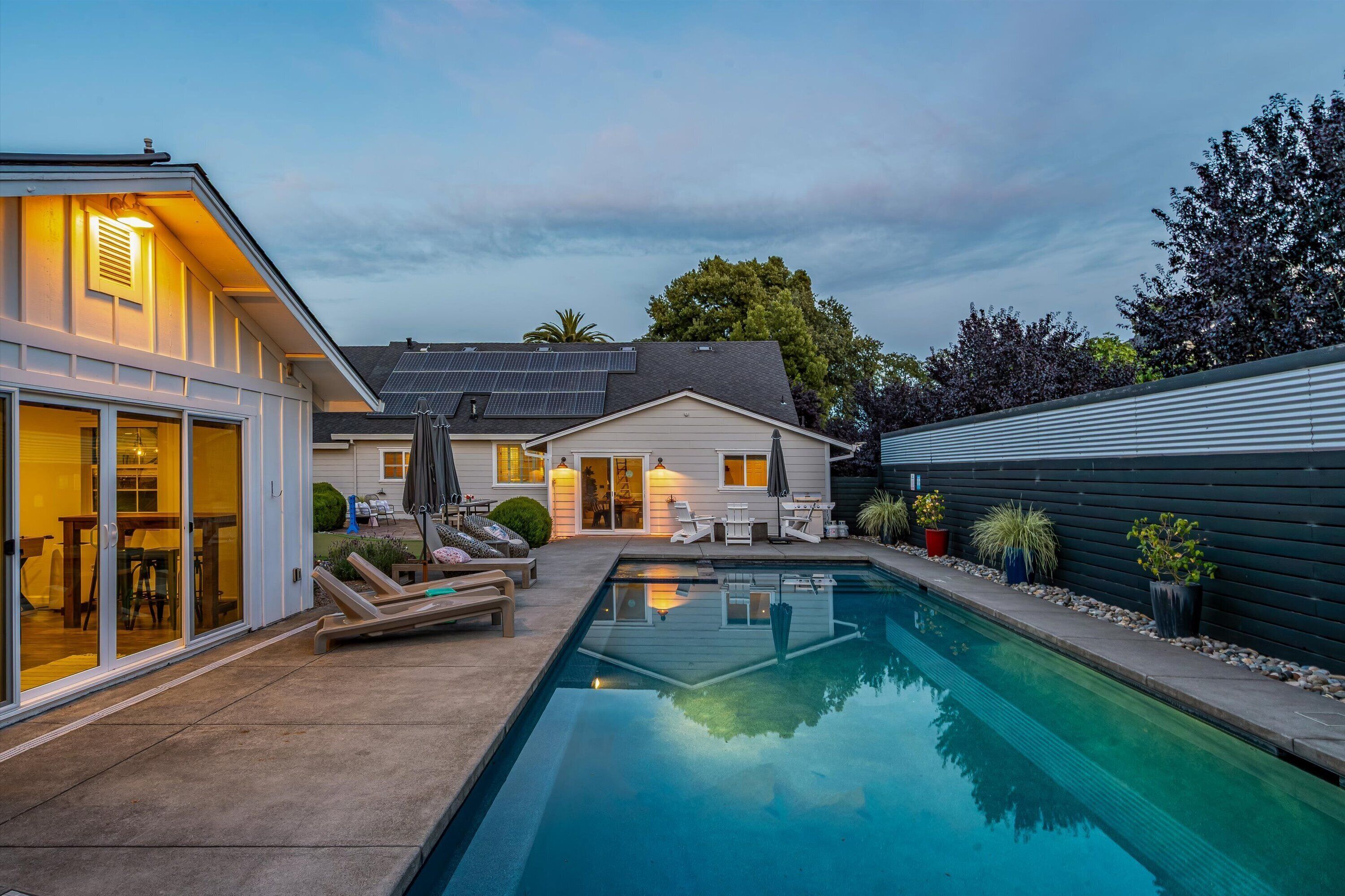 Night swims on a warm summer evening are the perfect end to a day!