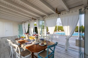 Outdoor dining - Villa Alexandra - Villa with pool (Ispica)