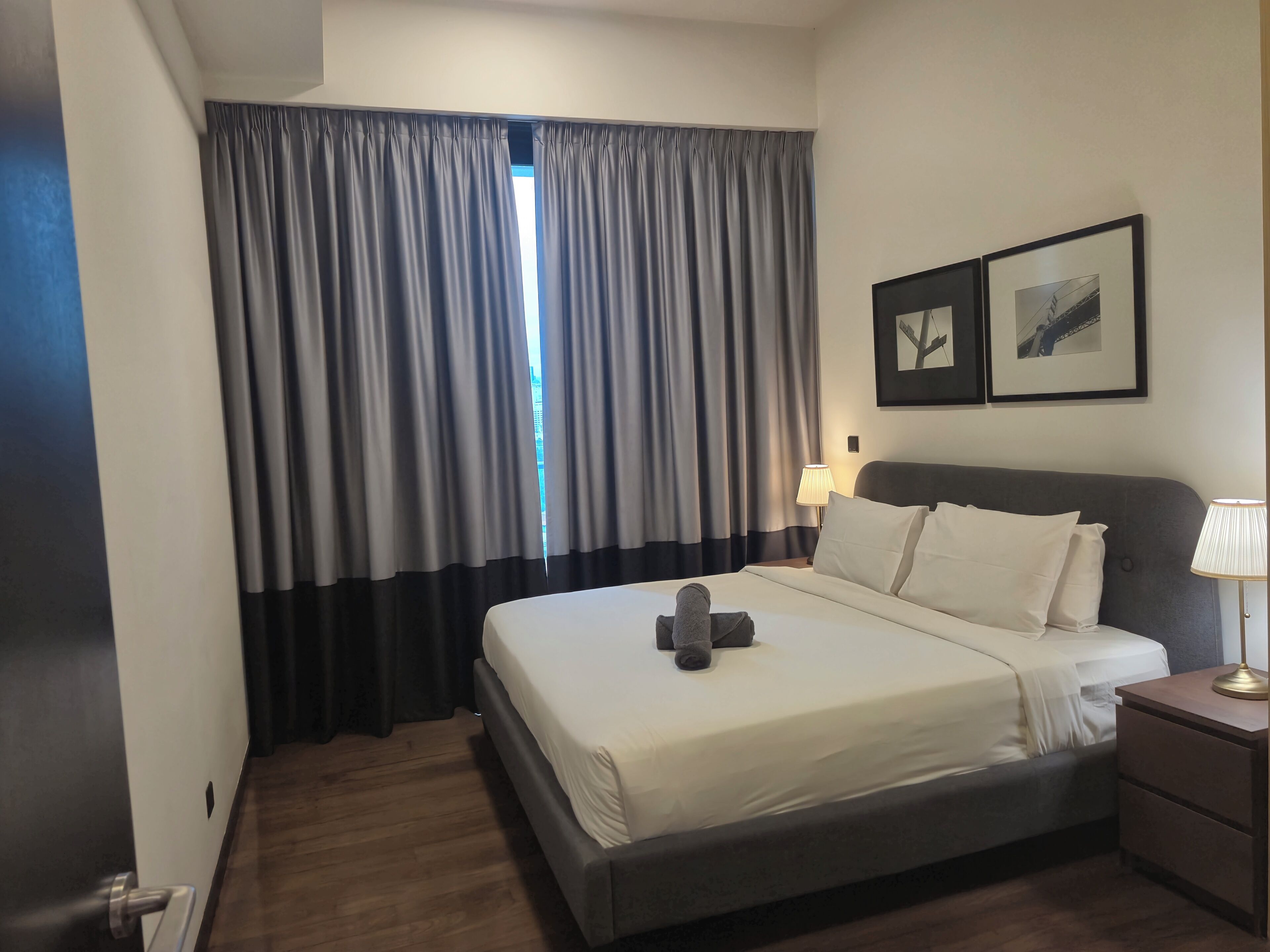 Căn hộ Cao cấp, 1 phòng ngủ | Bộ đồ giường cao cấp, nệm cao su hoạt tính (memory foam) 