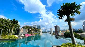 Indoor pool, outdoor pool, open 9:00 AM to 10:00 PM, pool umbrellas