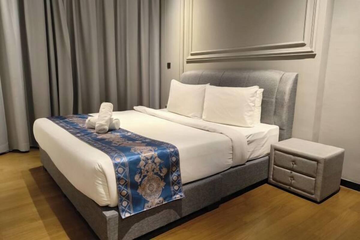 2 habitaciones, ropa de cama de alta calidad y insonorización