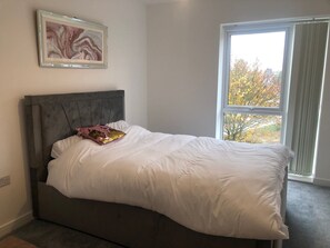 2 slaapkamers, een strijkplank/strijkijzer, gratis wifi, beddengoed