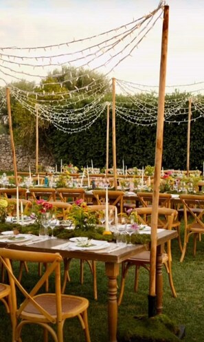Espace banquet en plein air