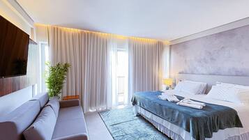 Apartamento | 1 quarto, cofres nos quartos, Wi-Fi de cortesia