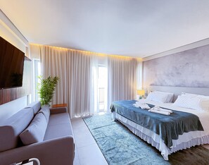 Apartamento | 1 quarto, cofres nos quartos, Wi-Fi de cortesia