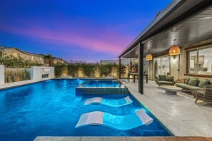 A heated pool
