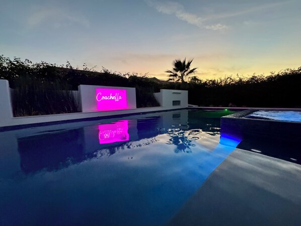 A heated pool