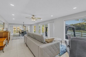 Interior - Spacious waterfront family retreat. Dogs welcome!, 1-Level Home w/ Rec Room and Fenced Yard (Northumberland County)