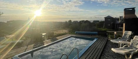 Una piscina riscaldata