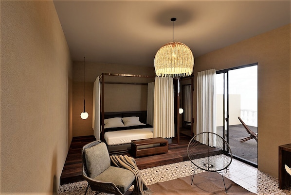 스위트 | 1 개의 침실, 다리미/다리미판, 무료 WiFi, 침대 시트