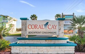Property grounds - Beautiful view of the beach from the balcony, newly remodeled with new furniture (Port Aransas)