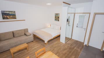 1 bedroom, iron/ironing board, travel crib, WiFi (free)
