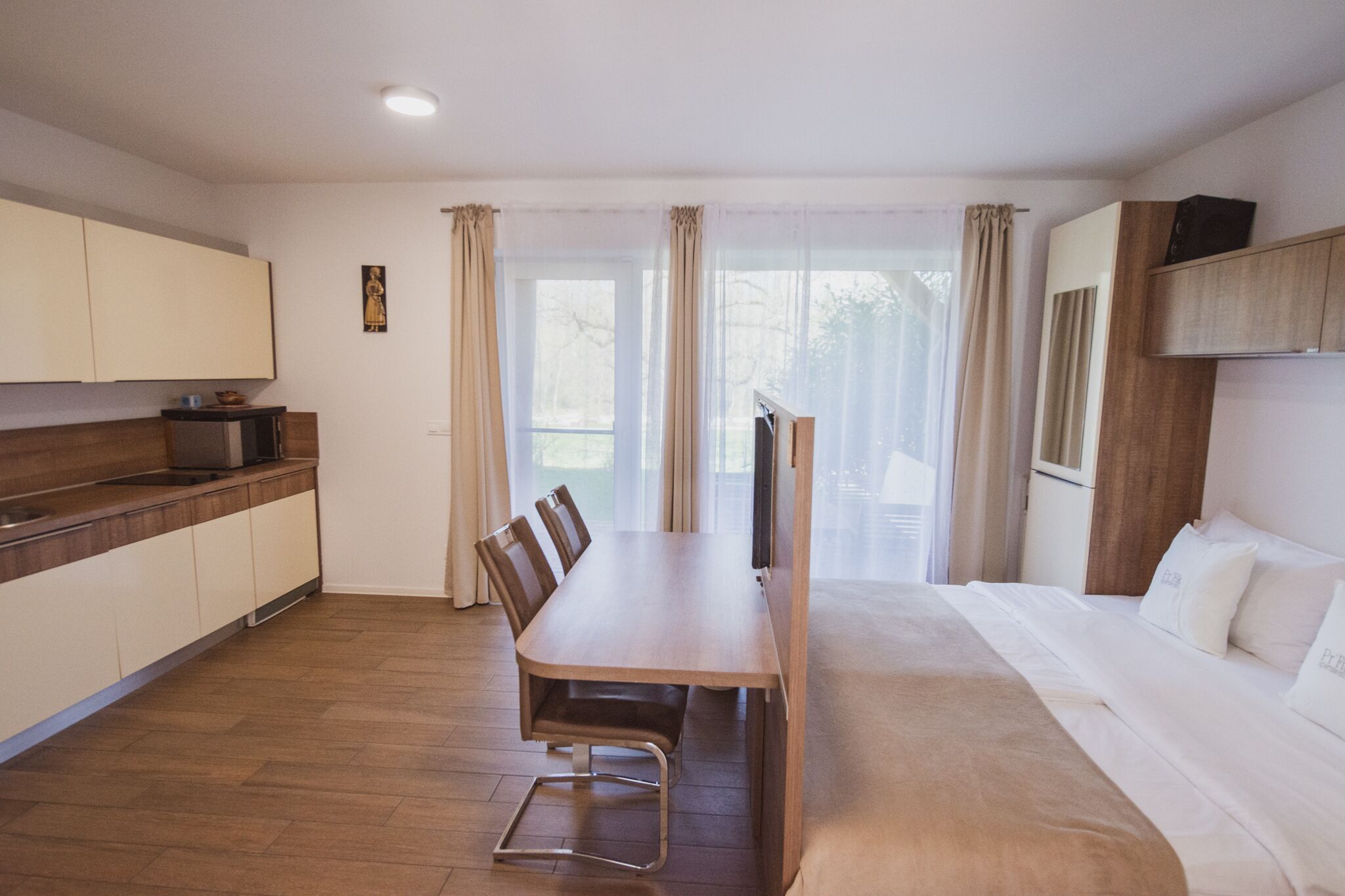 1 bedroom, iron/ironing board, travel crib, WiFi (free)