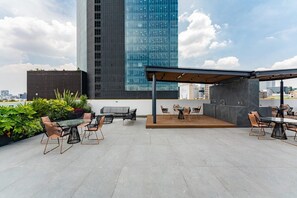 Outdoor dining - VH | Loft ejecutivo Roma Nte | wifi and rooftop |300 (Ciudad de México)