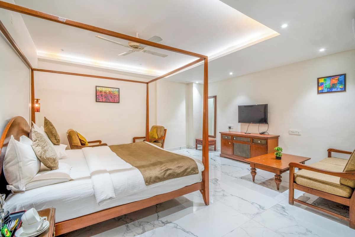 Habitación superior | 1 dormitorio, ropa de cama de alta calidad, edredones de plumas