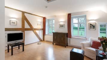 Fernseher, Kamin, DVD-Player, Tischtennisplatte