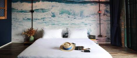 Premium bedding, memory-foam beds, free WiFi, bed sheets