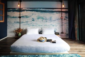 Deluxe-studio, 1 suuri parisänky, tupakointi kielletty, kaupunkinäköala | Ylelliset vuodevaatteet, memory foam -patjalliset sängyt, ilmainen Wi-Fi