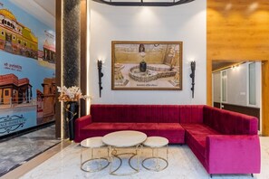 Sitteområde i lobbyen