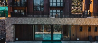 Luxury in nature: Mountain villa with views of the Lanin Volcano.