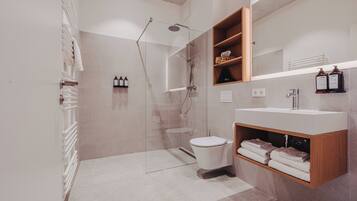 Phòng đôi cơ bản | Phòng tắm | Máy sấy tóc, khăn tắm, xà phòng, dầu gội