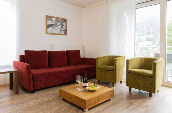 Apartment, 2 Bedrooms (Excl. 163 EUR cleaning fee) | Living area
