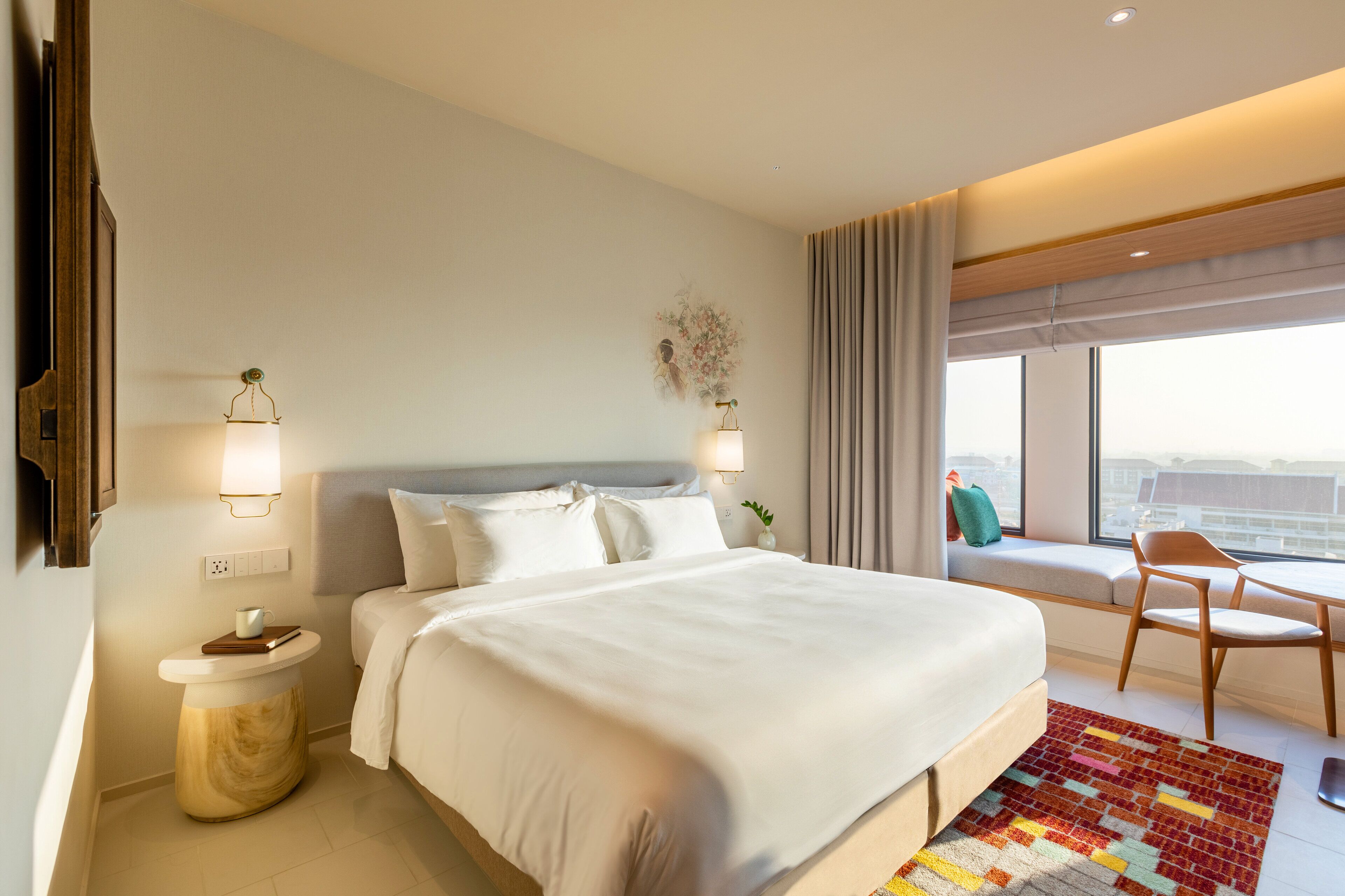 Quarto luxo, 1 cama King | Roupas de cama premium, roupa de cama