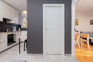 Apartment, 1 Bedroom, Balcony | Private kitchen | Microwave, dishwasher, coffee/tea maker, cookware/dishes/utensils - Oliwa Forest Apartment by Renters (Gdansk)