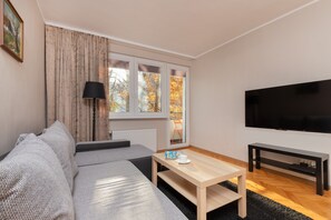 Apartment, 1 Bedroom, Balcony | 1 bedroom, free WiFi, bed sheets - Oliwa Forest Apartment by Renters (Gdansk)