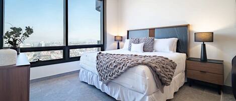 1 slaapkamer, een bureau, wifi, beddengoed