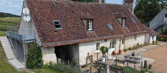 Maison authentique avec piscine, cheminée, et golf dans le Perche
