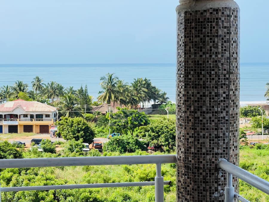 Uitzicht op strand/zee