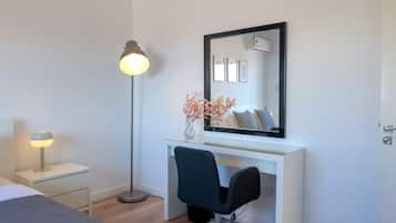 2 habitaciones, caja de seguridad en la habitación y cortinas blackout