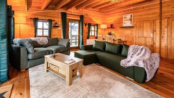 Télévision, cheminée, espaces bureaux