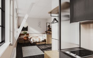 Homey Studio | Laptop workspace, iron/ironing board, free WiFi, bed sheets - Bob W Copenhagen Østerbro (Copenhagen)