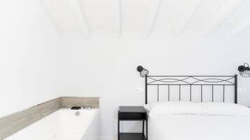 1 makuuhuone, vuodevaatteet