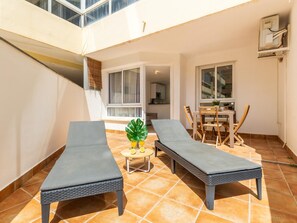 Outdoor dining - Vistamarina 105B - Big Terrace, Pool, 300m from the beach (Torremolinos)