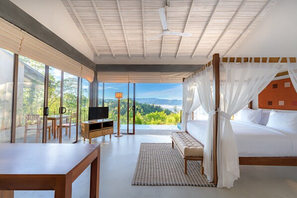 Villa Luxury | Biancheria da letto di alta qualità, materassi in memory foam, minibar