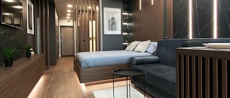 1 habitación, tabla de planchar con plancha, wifi y ropa de cama