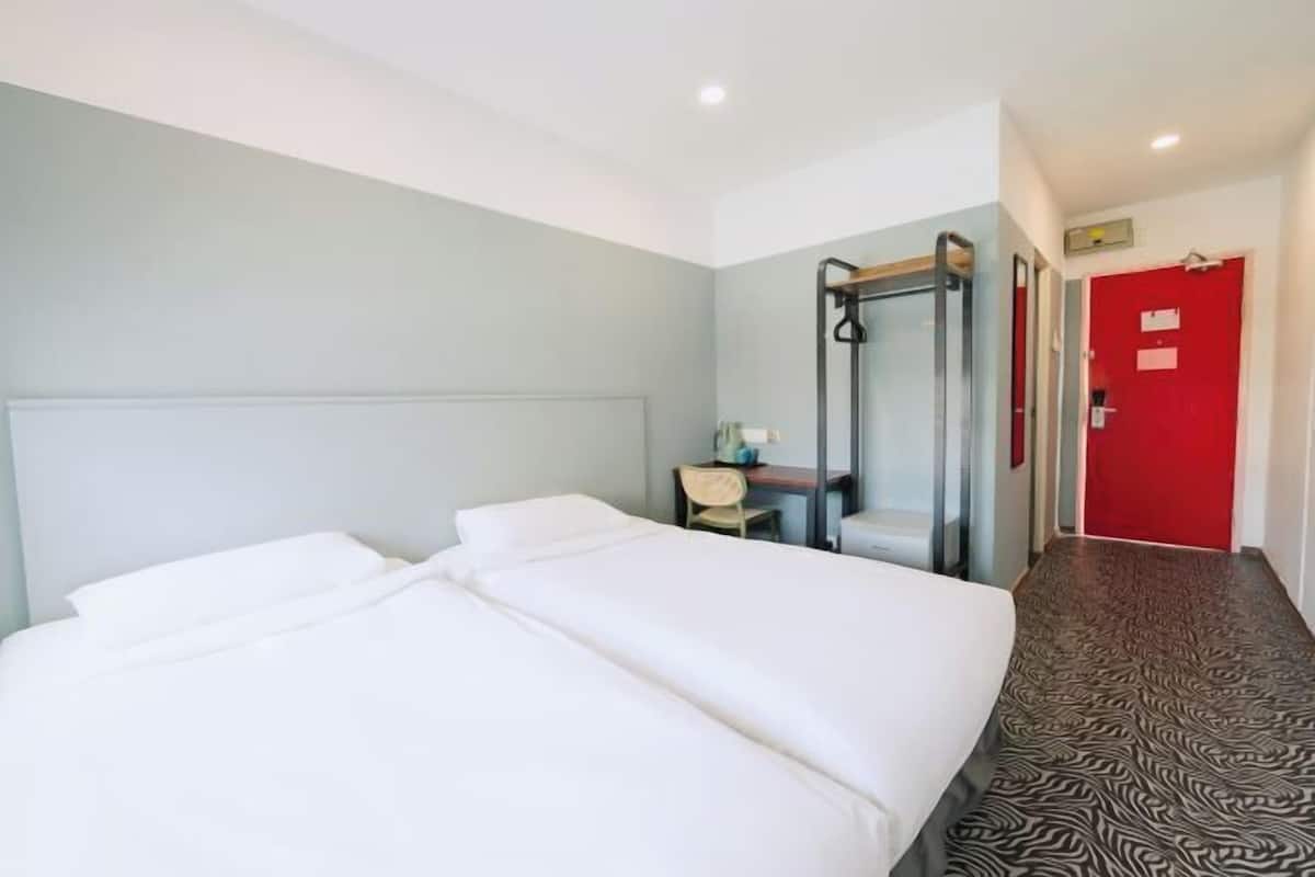 In-room safe, desk, laptop workspace, blackout curtains