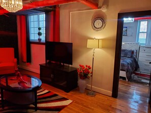 1 soverom, strykejern/-brett, wi-fi og sengetøy