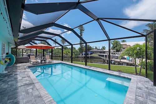Three Palms ~ Relaxing Waterfront Retreat with Heated Pool
 NEWLY RENOVATED