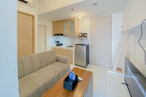 Apartment | Living area - Serene And Nice 2Br At Tokyo Riverside Pik 2 Apartment (Teluknaga)